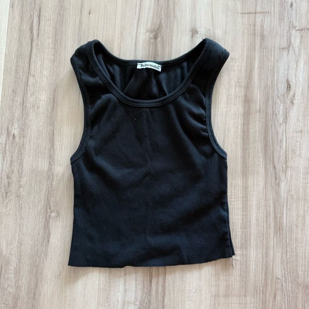 Reformation Adel Tank Black - Picture 2 of 6